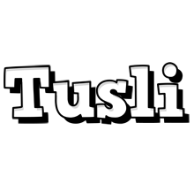 Tusli snowing logo