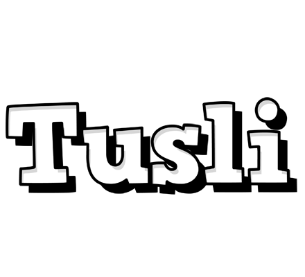 Tusli snowing logo