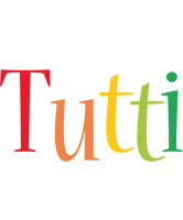 Tutti birthday logo