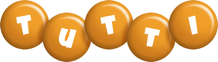 Tutti candy-orange logo