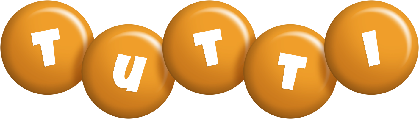 Tutti candy-orange logo
