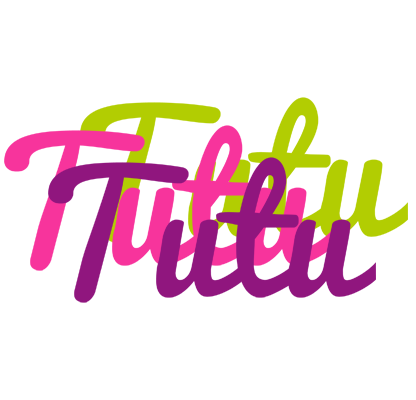 Tutu flowers logo