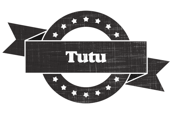 Tutu grunge logo