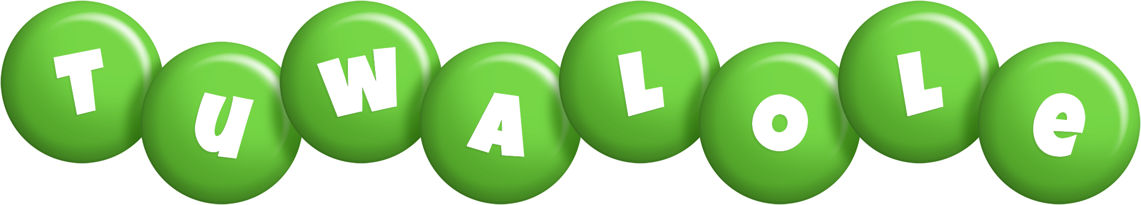 Tuwalole candy-green logo