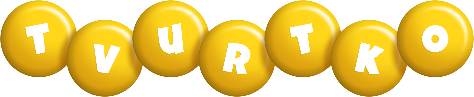 Tvurtko candy-yellow logo