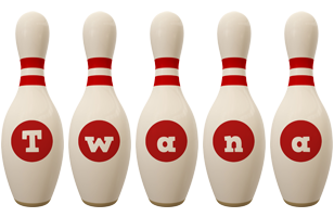 Twana bowling-pin logo
