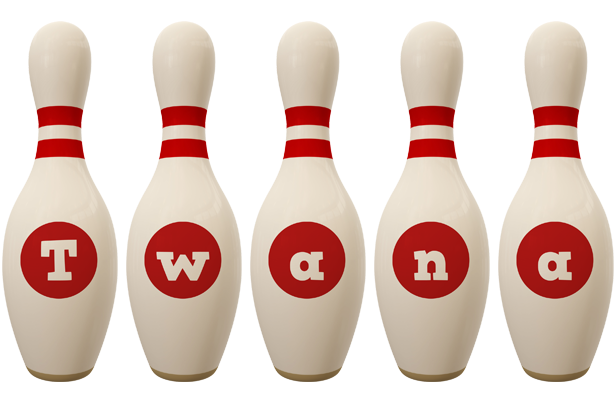 Twana bowling-pin logo