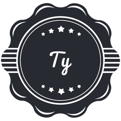 Ty badge logo