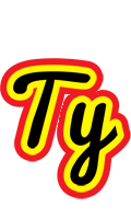 Ty flaming logo