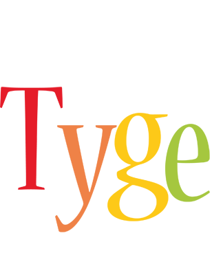 Tyge birthday logo