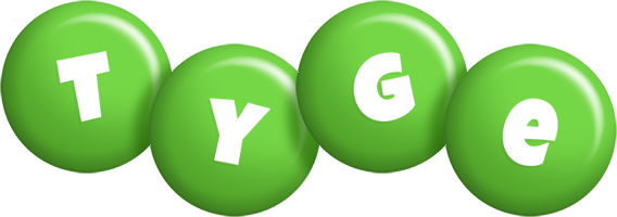 Tyge candy-green logo