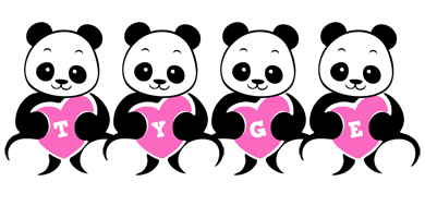 Tyge love-panda logo