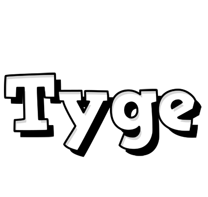 Tyge snowing logo