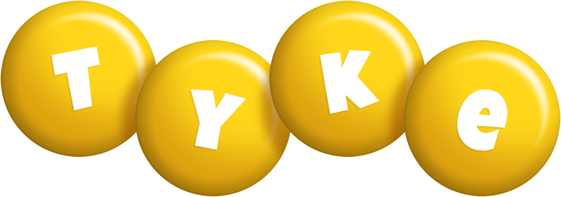 Tyke candy-yellow logo