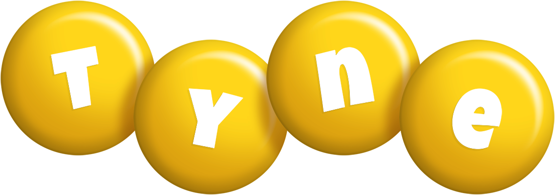 Tyne candy-yellow logo