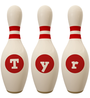 Tyr bowling-pin logo