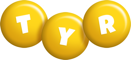 Tyr candy-yellow logo