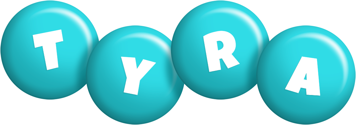 Tyra candy-azur logo