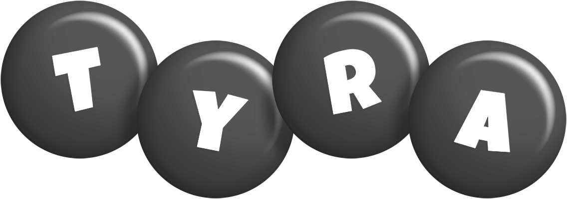 Tyra candy-black logo