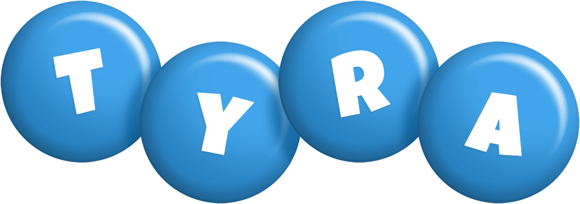 Tyra candy-blue logo