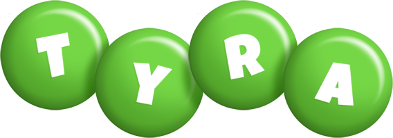 Tyra candy-green logo