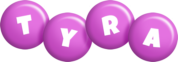 Tyra candy-purple logo
