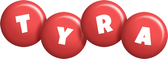 Tyra candy-red logo