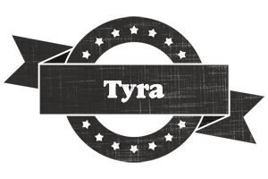 Tyra grunge logo