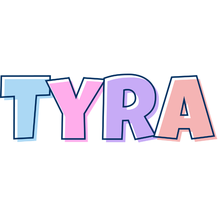 Tyra pastel logo