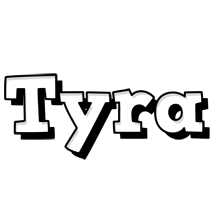 Tyra snowing logo