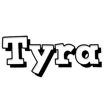 Tyra snowing logo