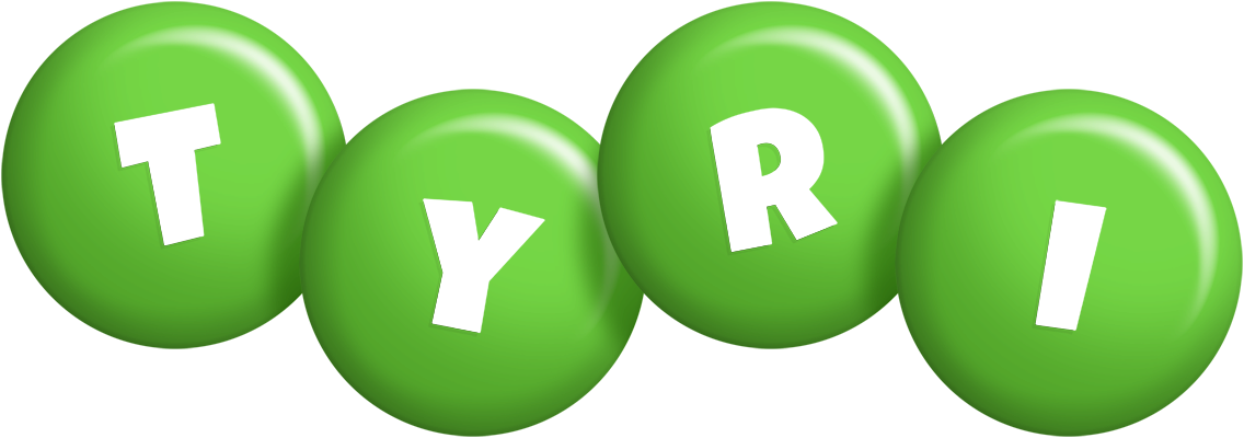 Tyri candy-green logo