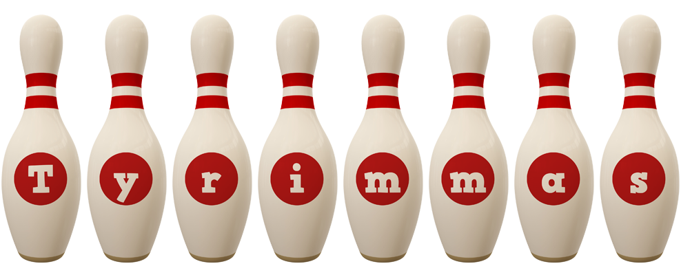 Tyrimmas bowling-pin logo