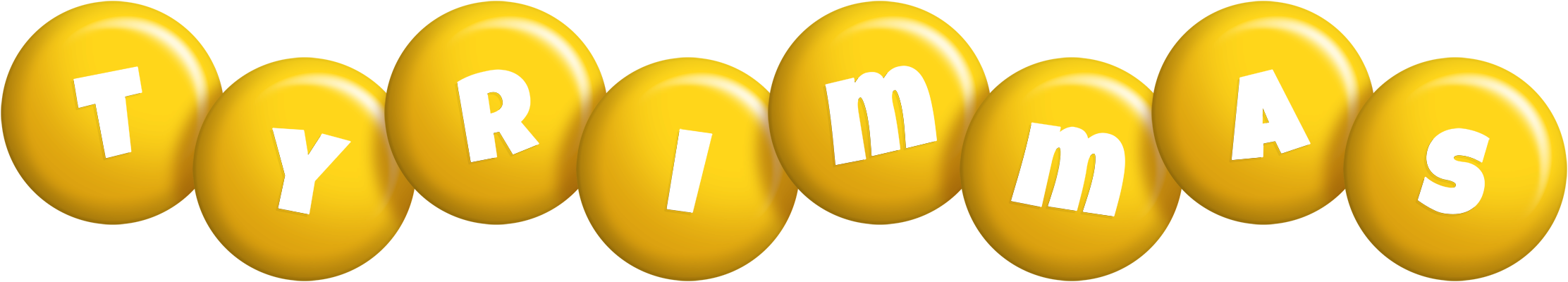 Tyrimmas candy-yellow logo