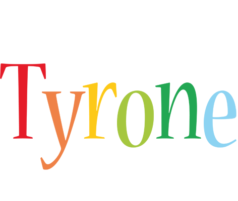 Tyrone birthday logo