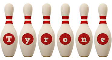 Tyrone bowling-pin logo