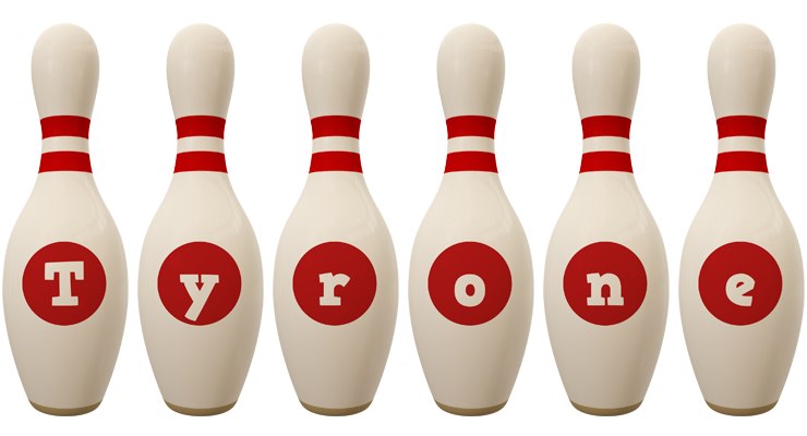 Tyrone bowling-pin logo