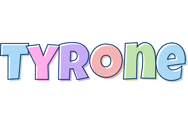 Tyrone pastel logo