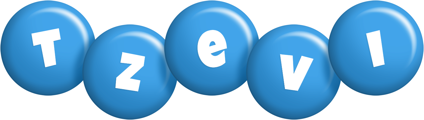 Tzevi candy-blue logo