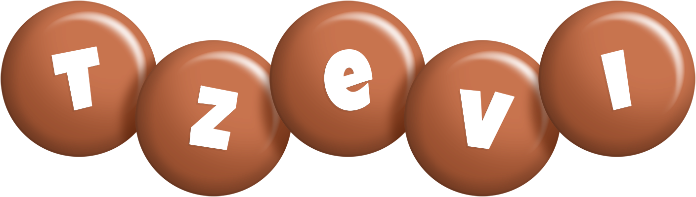 Tzevi candy-brown logo