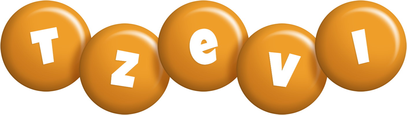 Tzevi candy-orange logo