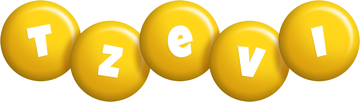 Tzevi candy-yellow logo