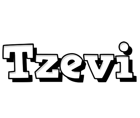 Tzevi snowing logo