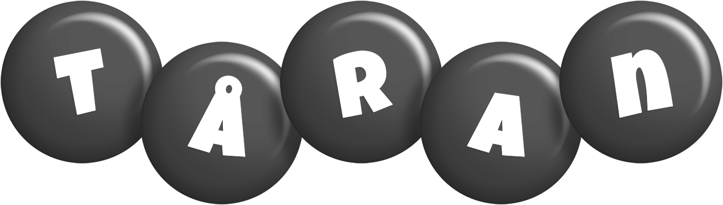 Tåran candy-black logo