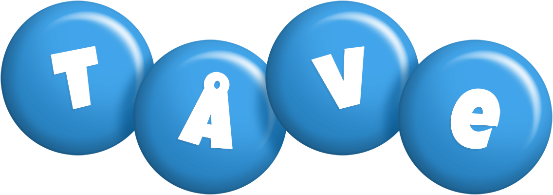 Tåve candy-blue logo