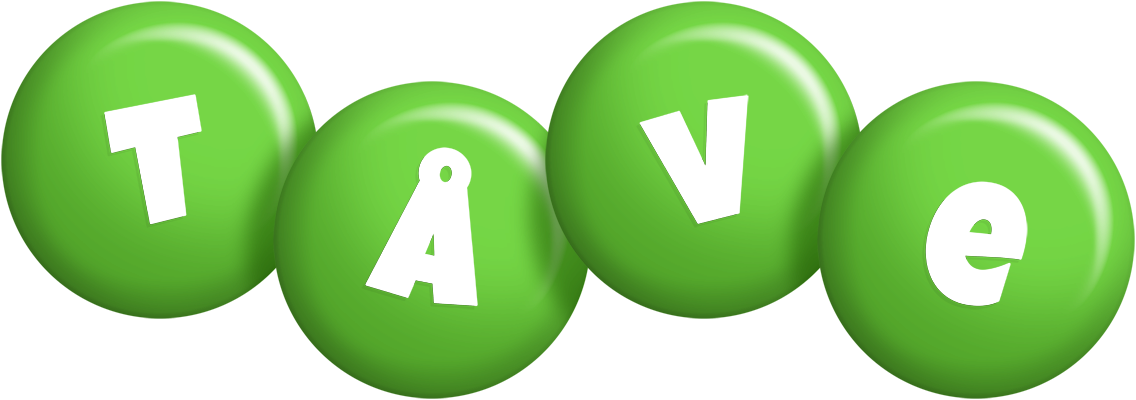 Tåve candy-green logo