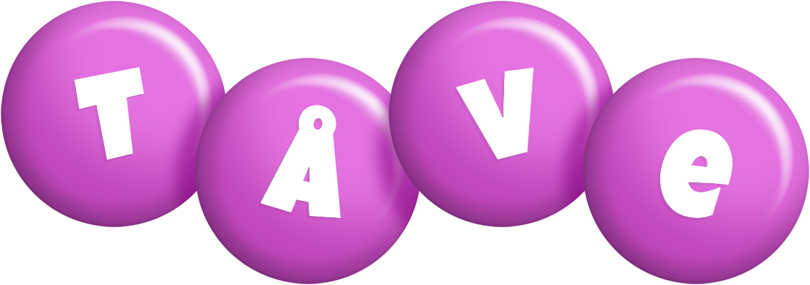 Tåve candy-purple logo