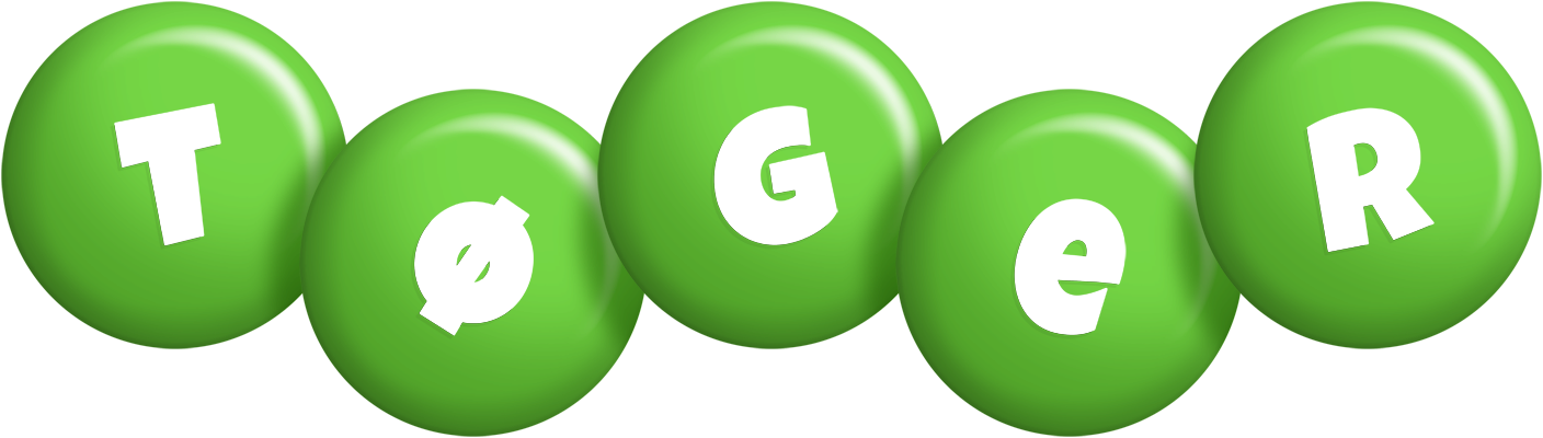 Tøger candy-green logo