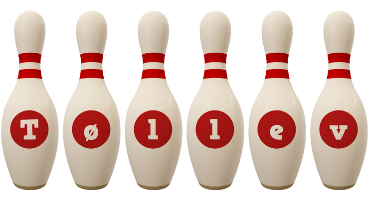 Tøllev bowling-pin logo