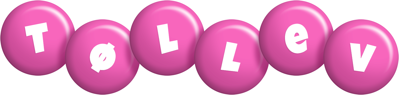Tøllev candy-pink logo